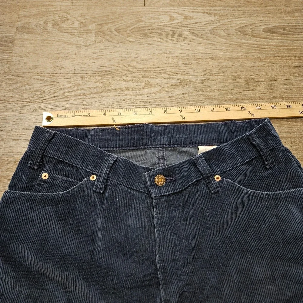 Vintage Levis 560 Corduroy Shorts Mens 32 Navy Orange Tab 8in Loose Fit 90s